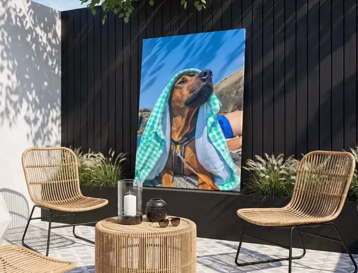 <h2>Your photo as an outdoor eye-catcher</h2>
