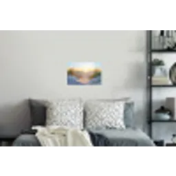 Strand - Zon - Duin - Gras - Zand - Horizon Muursticker klein -slaapkamer