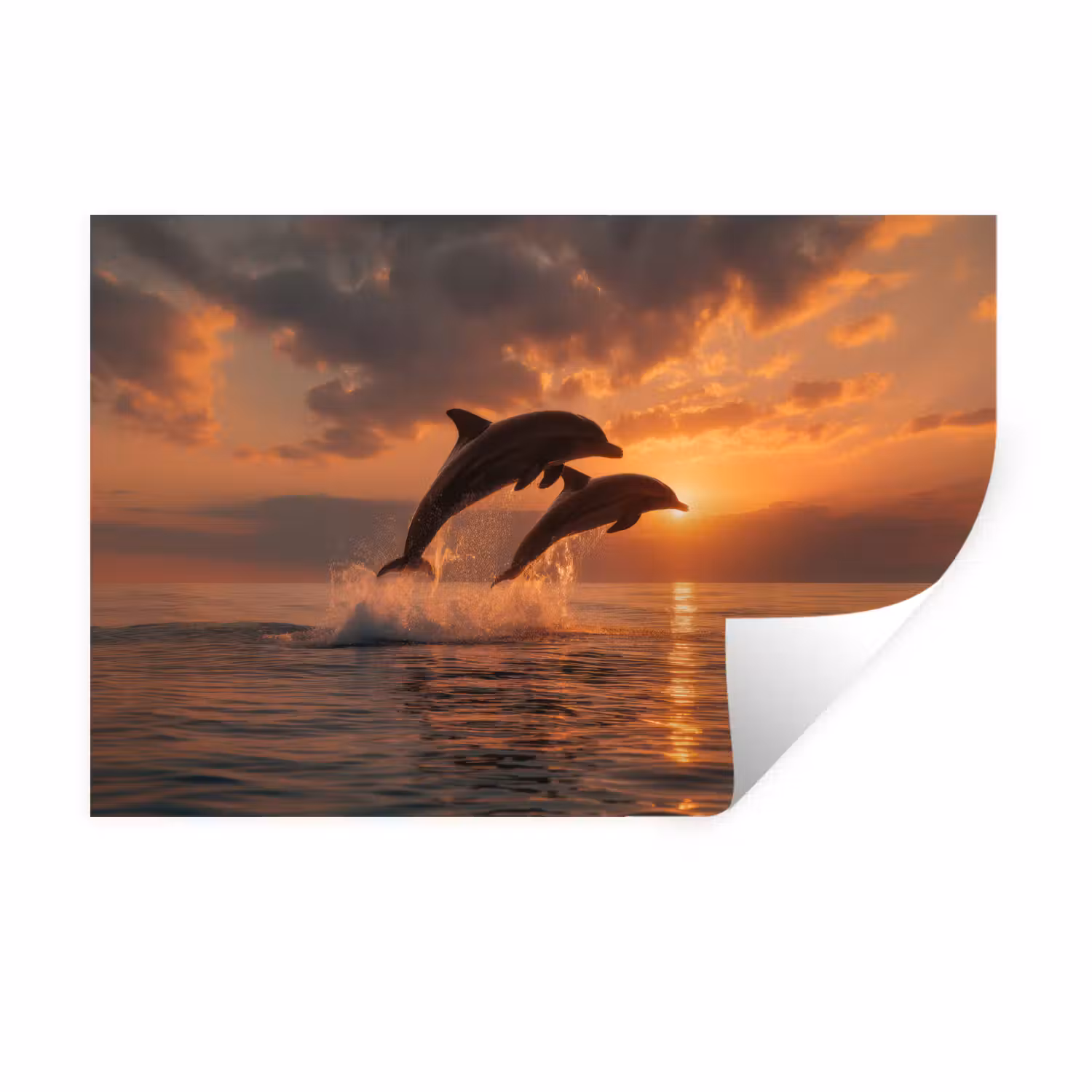 Wall Sticker - Dolphins - Sea - Realistic