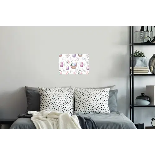 Bloemen - Paaseieren - Patroon Muursticker klein -slaapkamer
