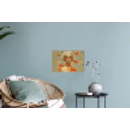Goudvissen - Oranje - Vrouw - Blond Muursticker klein -plant