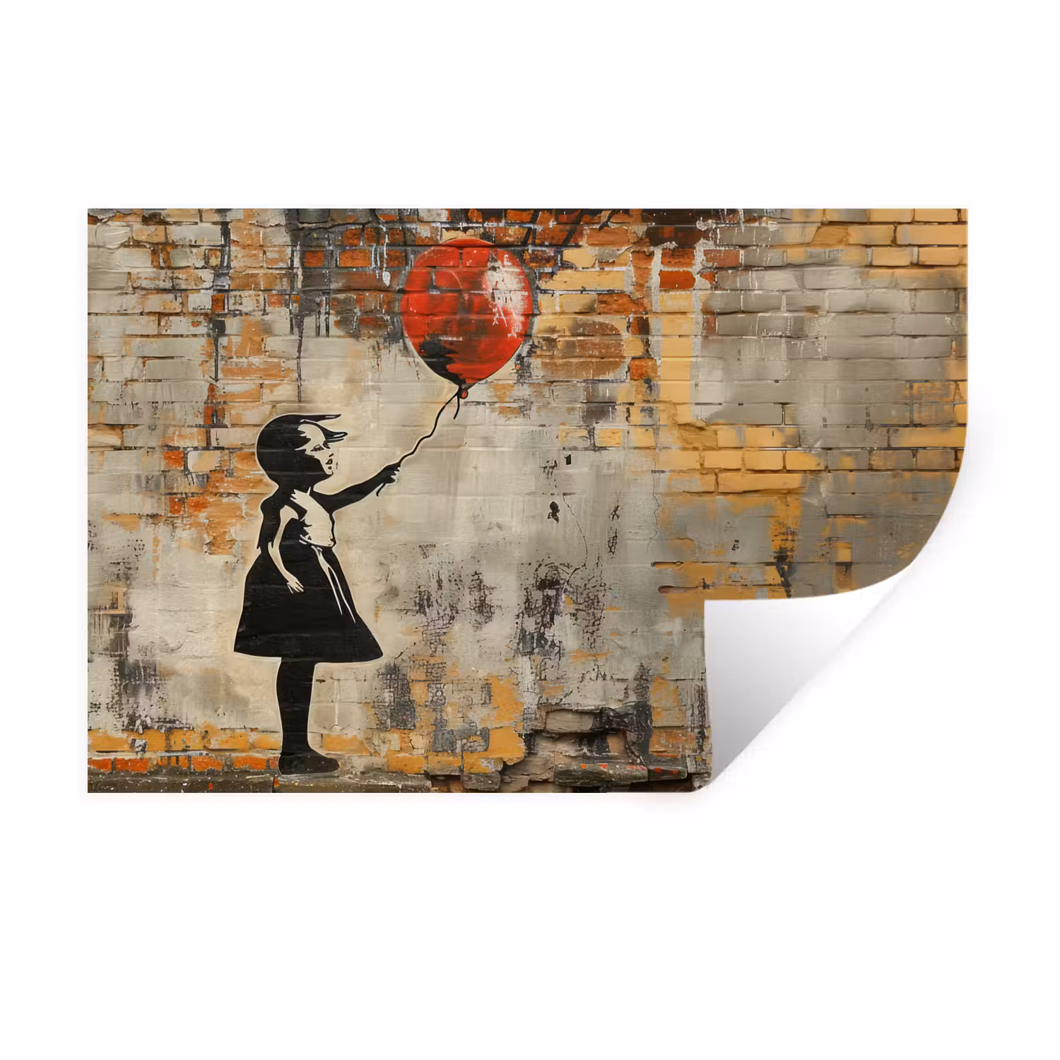 Wall Sticker - Graffiti - Banksy - Girl - Street art
