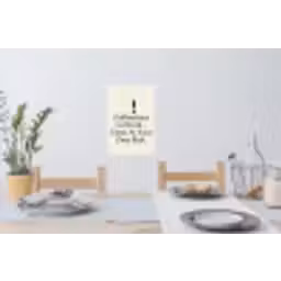 Grill - Uitroepteken - Zwart - Tekst Muursticker klein -eettafel
