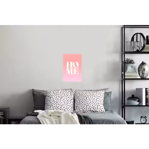 Home - Letters - Groot - Roze Muursticker klein -slaapkamer