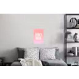 Home - Letters - Groot - Roze Muursticker klein -slaapkamer