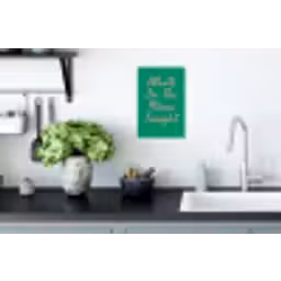 Menu - Quote - Roze Muursticker klein -keuken