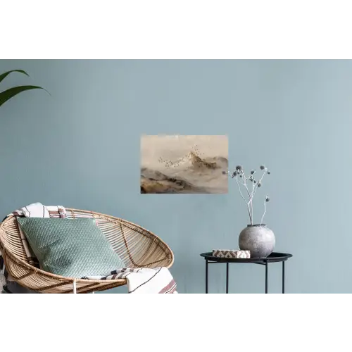 Berglandschap - Mist - Penseelstreken Muursticker klein -plant
