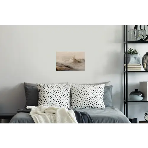 Berglandschap - Mist - Penseelstreken Muursticker klein -slaapkamer