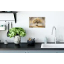 Schilderij - Boom - Abstract - Bladeren Muursticker klein -keuken