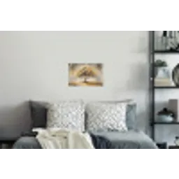 Schilderij - Boom - Abstract - Bladeren Muursticker klein -slaapkamer