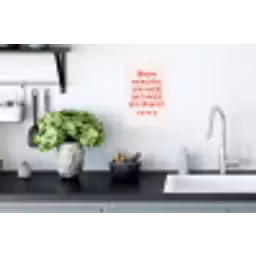 Quote - Sterren - Rood - Memories Muursticker klein -keuken