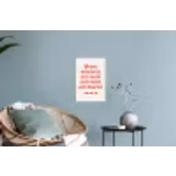 Quote - Sterren - Rood - Memories Muursticker klein -plant