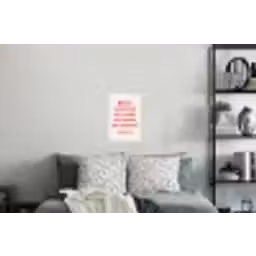 Quote - Sterren - Rood - Memories Muursticker klein -slaapkamer