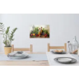 Stilleven - Kruiden - Specerijen - Fruit - Kleurrijk Muursticker klein -eettafel