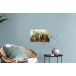 Stilleven - Kruiden - Specerijen - Fruit - Kleurrijk Muursticker klein -plant