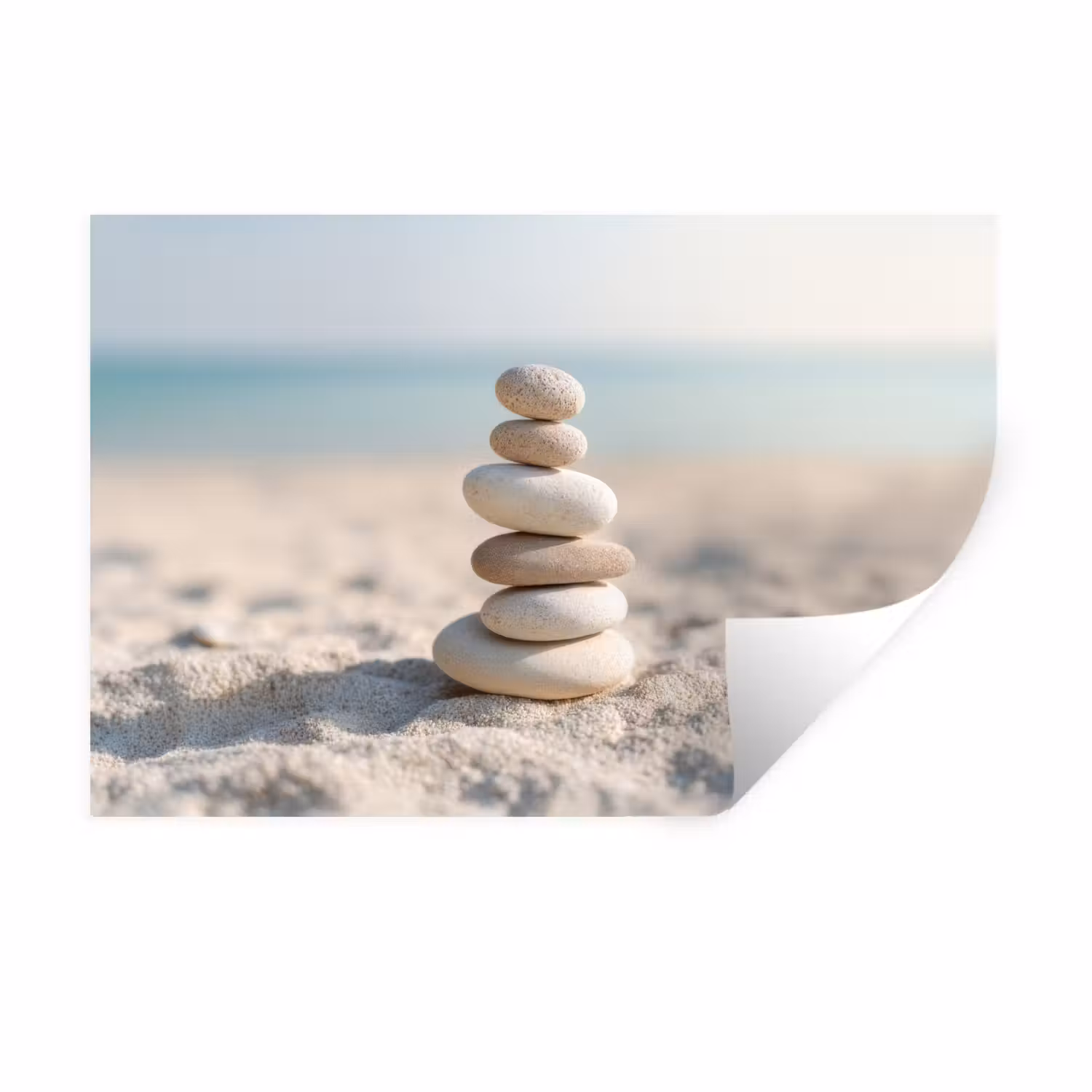 Wall Sticker - Stones - Stack - Sand - Sea