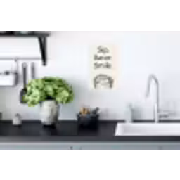Tekst - Glas - Getekend - Citroen Muursticker klein -keuken