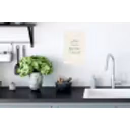 Tekst - Sierlijk - Letters - Groen Muursticker klein -keuken