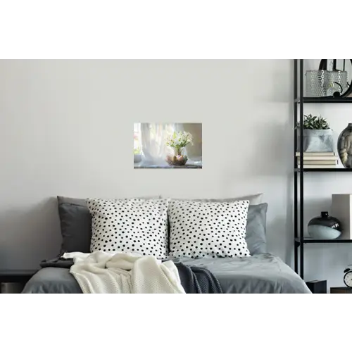 Vaas - Eieren - Bloemen Muursticker klein -slaapkamer