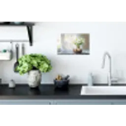 Vaas - Eieren - Bloemen Muursticker klein -keuken