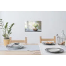 Vaas - Eieren - Bloemen Muursticker klein -eettafel