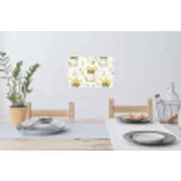 Gieter - Bloemen - Eieren Muursticker klein -eettafel