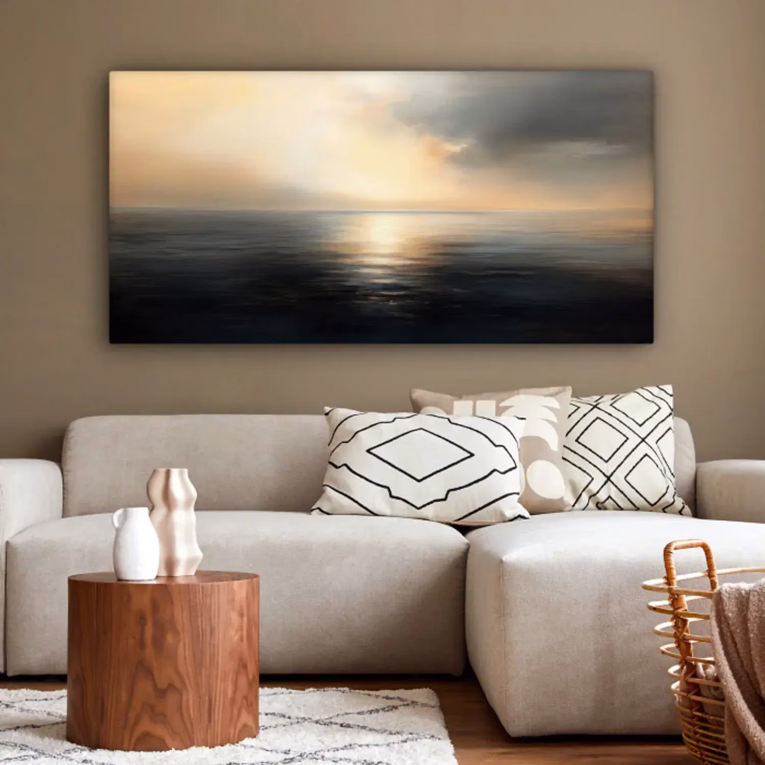 Canvas painting - Sun - Horizon - Sea